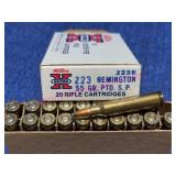 Western Super-X 223 Remington 20 Cartridges
