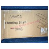 3pcs AMADA White Floating Shelf w/ Box