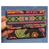 Vera Bradley Quilted Wallet Paisley Print