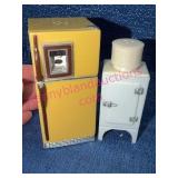 1975 Then & Now Refrigerator Salt & Pepper Shakers