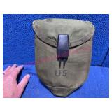 US Ames 1975 Folding Shovel & Canvas Carrier