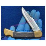 Klein Tools 44037 Folding Knife Japan Brass & Wood