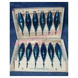 Paragon Blue Glass Christmas Ornaments (12)