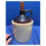 Ant. Stoneware Jug w/Handle & Unique Numbers