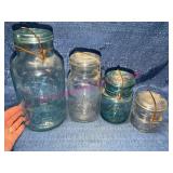 Atlas E-Z Seal & Ball Ideal Glass Jars, 4pcs