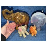 4 Elephant Wax Figurine Candles