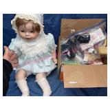 Merna Taft 1996 Porcelain Doll w/Accessories