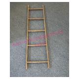 4ft Decorative Wood Ladder w/ Five Rungs