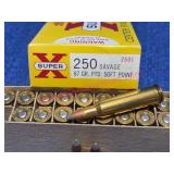 Western Super-X 250 Savage 87gr SP Ammo, 20ct
