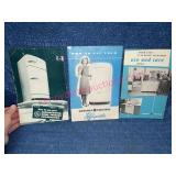 3 General Electric 1950s Appliance Booklets