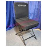 Lincoln Outfitter Folding Swivel Chair Black