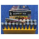 SIG SAUER 223 REM HT 60gr Ammunition, 20 Rounds