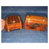 2 Cedar Trinket Boxes w/Richard Lieber Park