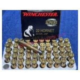 Winchester Supreme 22 Hornet 50 rds 34gr JHP Ammo