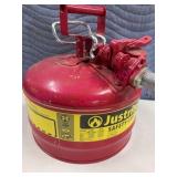 Justrite 2.5 Gallon Red Safety Can w/Flex Spout