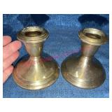 Gorham Sterling 833 Pair Weighted Candle Holders