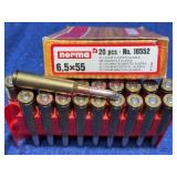 Norma 6.5x55 Alaska 156 Grain, 20 Cartridges