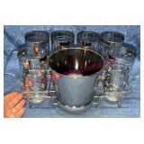Kimiko Mid-Century Modern Barware Caddy Set