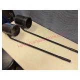 2 Metal Yard Vac System Handles, 36In Length