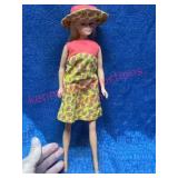 Blonde Fashion Doll in Dress & Hat, Hong Kong