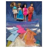 1970s Topper Corp Dolls w/ Assorted Clothing