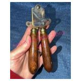 Italian Brass Bullet Mold w/Wood Handles
