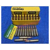 33 Rounds .222 Remington Ammo in Speer & Rem Case