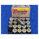 Hornady 455 Webley Mk-II 265 LRN, 20 Rds