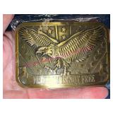 Spokeson Brass Eagle "Freedom Is Not Free" Buckle