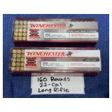 160 Rounds Winchester Super-X 22 LR Ammunition