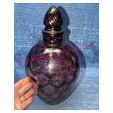 Wheaton Purple Glass Reverse Honeycomb Decanter