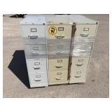 (5)pcs Steel Office File Cabinets