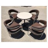 (5)pcs Upholstered Dinning Room Chairs / Table