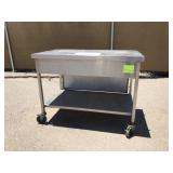 School Restaurant Surplus - Rolling Prep Table