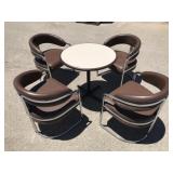 (5)pcs Upholstered Dinning Room Chairs / Table