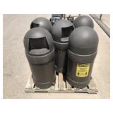 (5)pcs Heavy Duty Outdoor Trash Receptacles