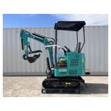 UNUSED 13.5HP Gas Mini-Excavator H15R w/ Blade