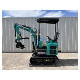 UNUSED 13.5HP Gas Mini-Excavator MH12RX w/ Blade