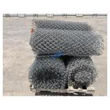 Pallet- (4) Rolls of Chain Link Fencing -E