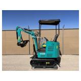 UNUSED 15HP Gas Mini-Excavator H15R w/ Blade