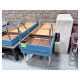 School Surplus: (3) Massage Benches, Blue