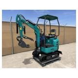 UNUSED AGT 15HP Gas Mini-Excavator QK16R w/Blade