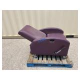 Purple Reclining/Rolling Chair