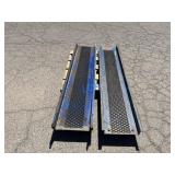 (2) Blue Steel Ramps, Aprx 5FT Long