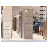 School Surplus: Aprx(14)pcs- Row of File Cabinets