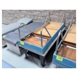 School Surplus: (2) Massage Benches, Blue