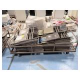 School Surplus: Aprx(39) Steel Folding Chairs,Cart