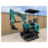 UNUSED AGT 15HP Gas Mini-Excavator KT13R w/Blade