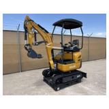 UNUSED AGT 23HP Gas Mini-Excavator QK20R w/Blade