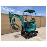 UNUSED AGT 15HP Gas Mini-Excavator QK16R w/Blade